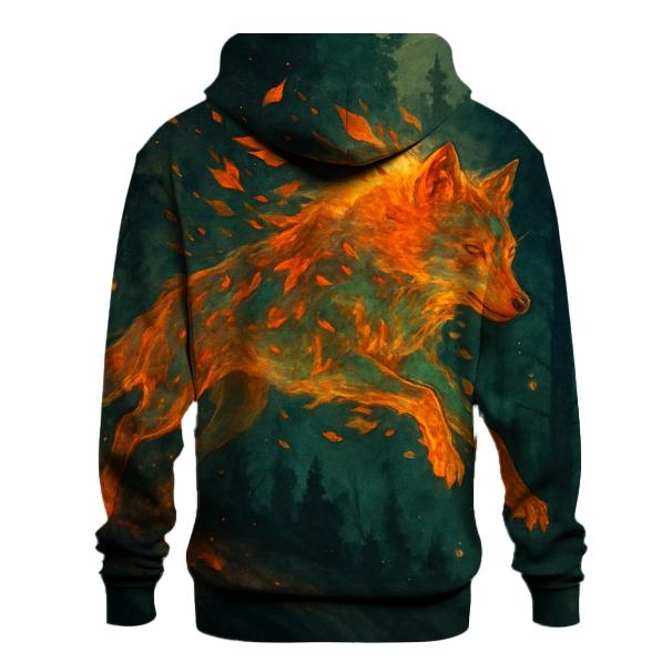 Forest Ember Spirit Wolf hoodie designs