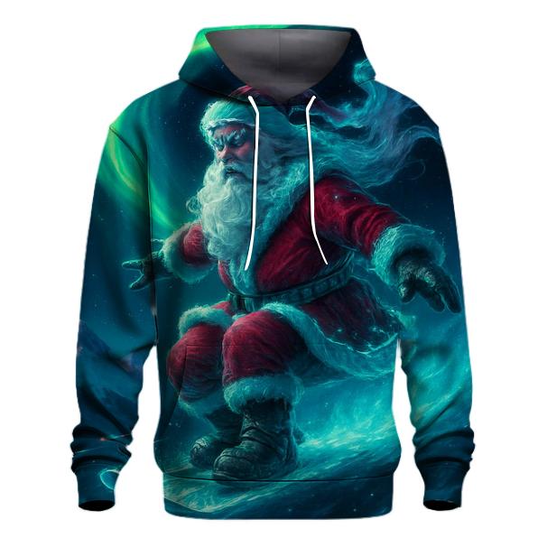 Aurora Trailblazer Santa embroidered hoodies