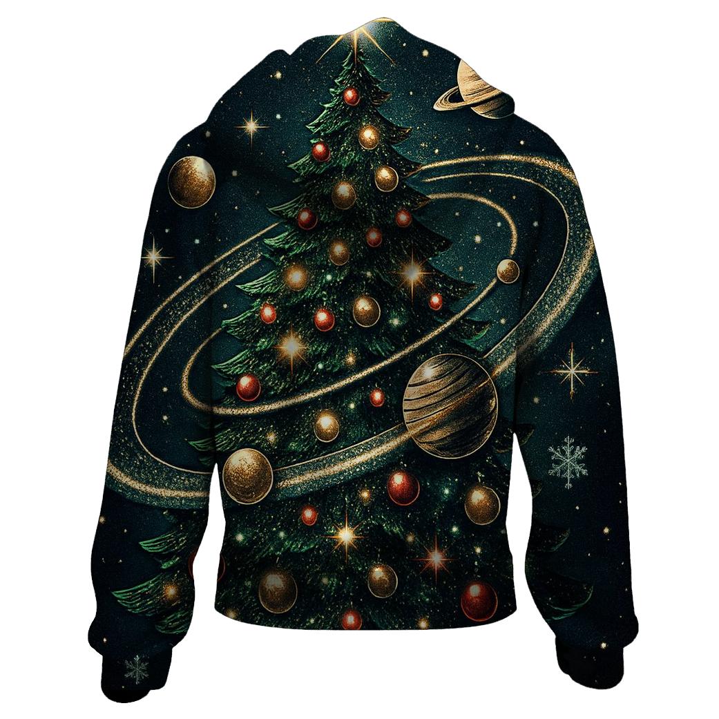 Galactic Christmas Tree Orbit hoodie styles