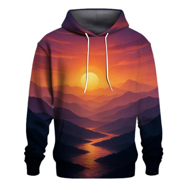 Mountain Veil Ember Crown premium hoodies