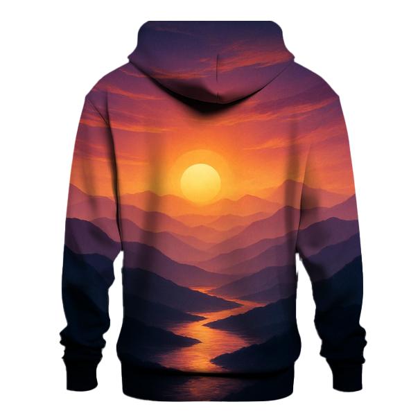 Mountain Veil Ember Crown premium hoodies
