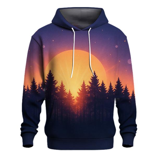 Forest Halo At Sundown pullover hoodies