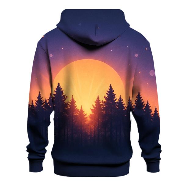 Forest Halo At Sundown pullover hoodies