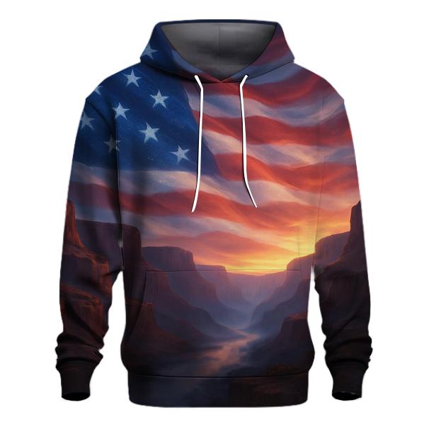 Celestial Stripes Over Canyon Dawn pullover hoodies