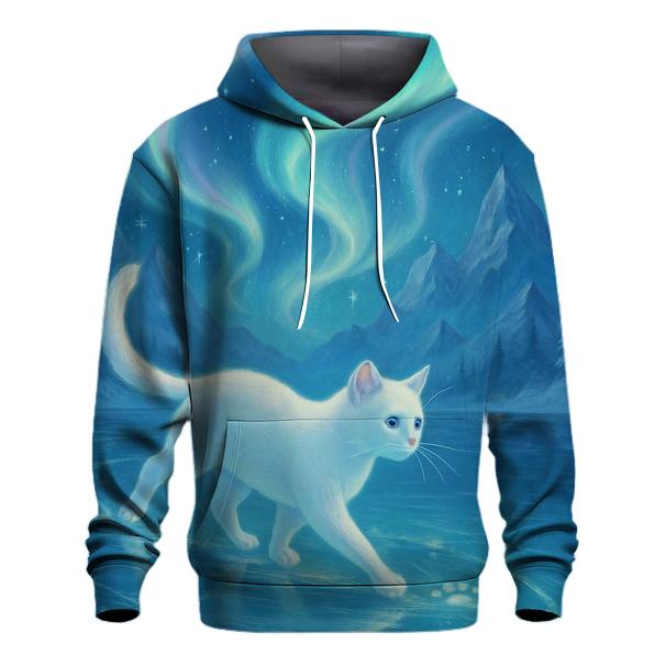 Aurora Ice Skater Snow Cat hoodie trends