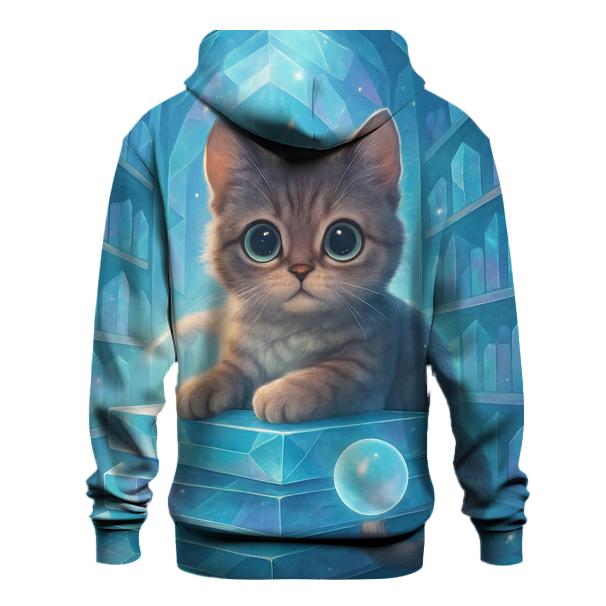 Crystal Library Scholar Cat heavyweight hoodies