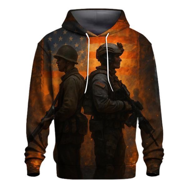 Brothers In The Ember Light embroidered hoodies