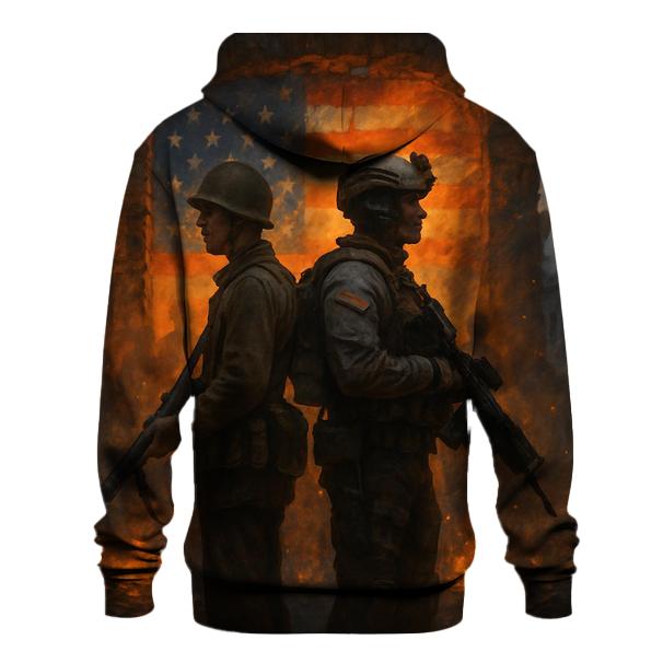 Brothers In The Ember Light embroidered hoodies