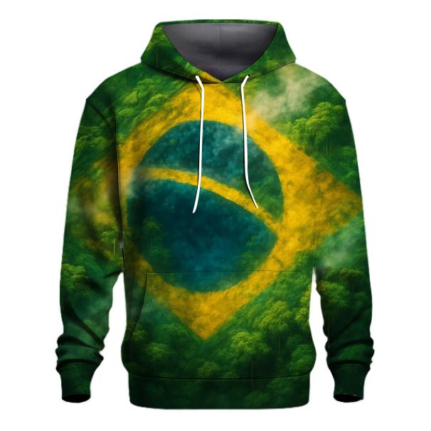 Brazilian Flag Jungle Canopy Fusion premium hoodies