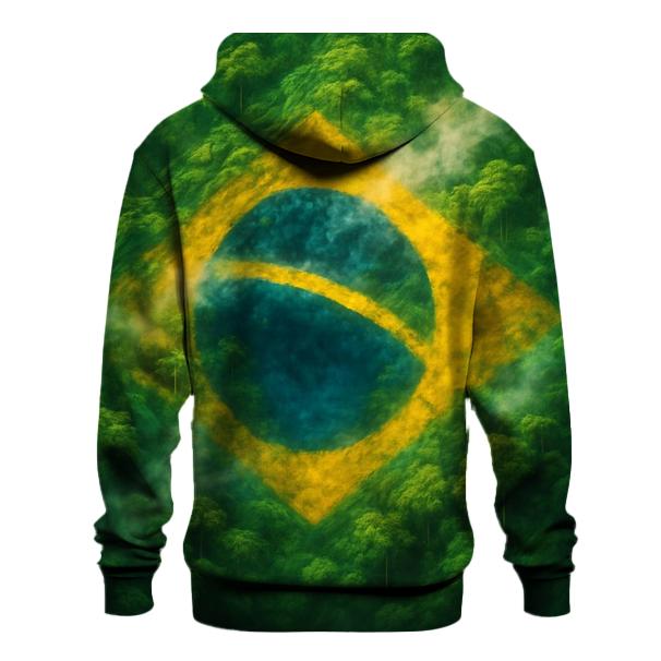 Brazilian Flag Jungle Canopy Fusion premium hoodies