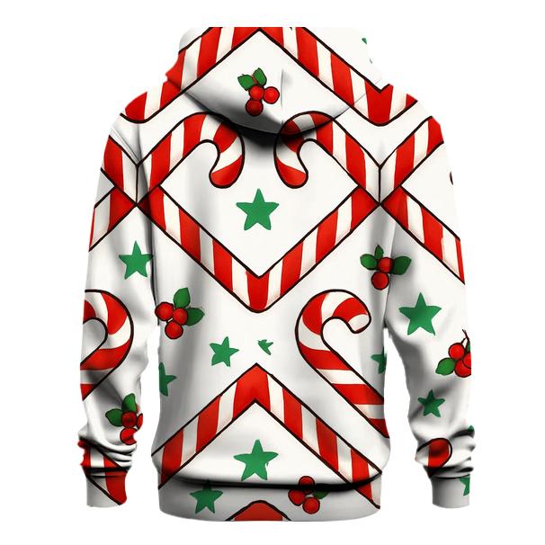 Candy Cane Chevron Parade premium hoodies