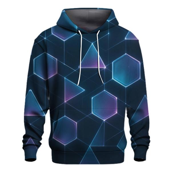 Nebula Lattice Gradient Geometry graphic hoodies