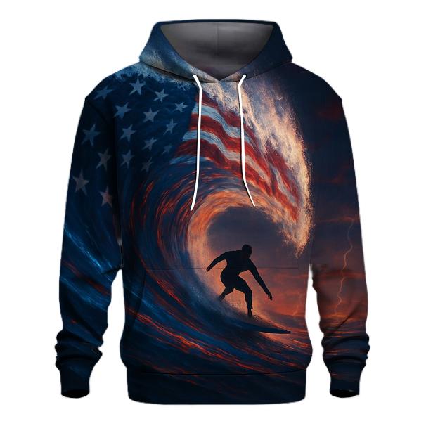Patriotic Storm Rider Wave lightweight hoodies