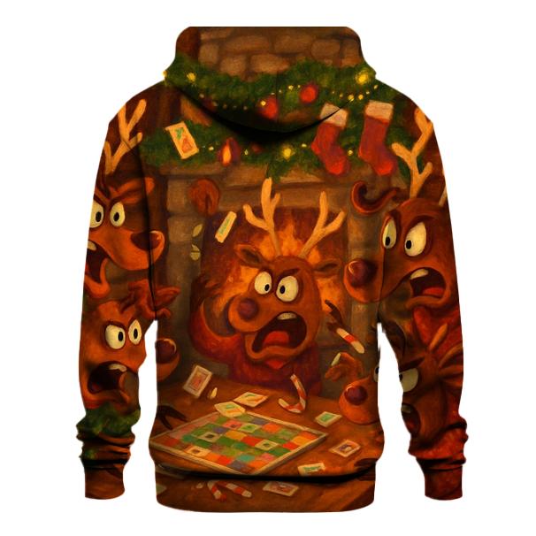 Reindeer Game Night Cabin Chaos hoodie styles