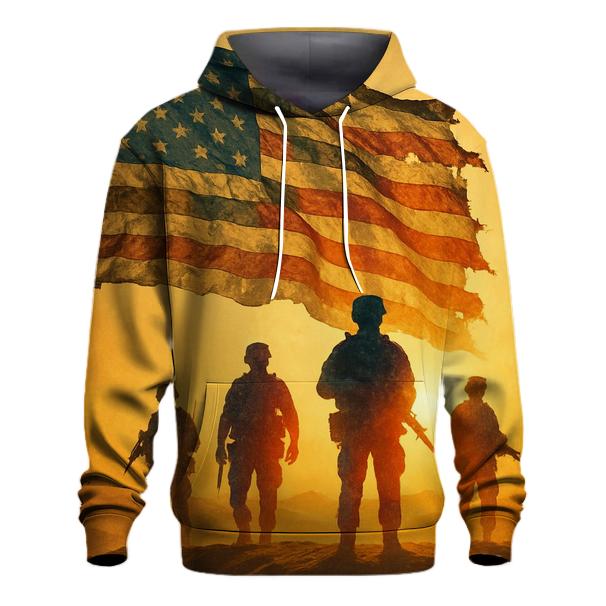 Desert Camouflage Battle Banner printed hoodies