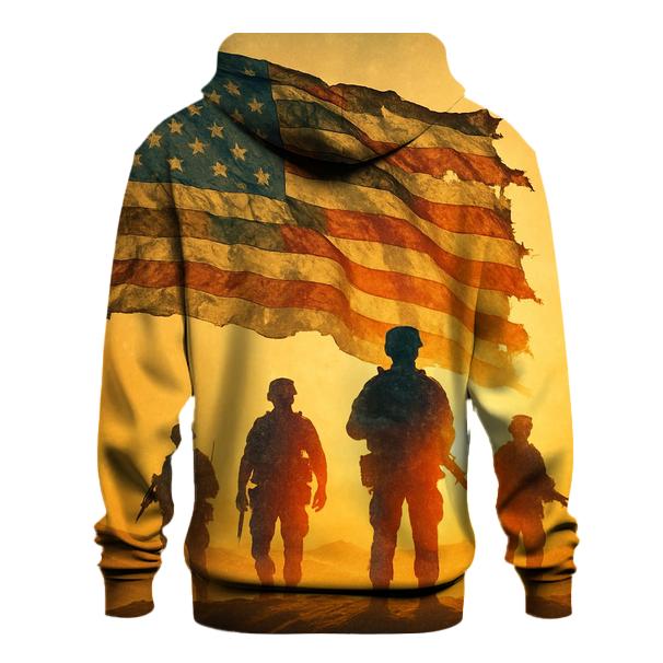 Desert Camouflage Battle Banner printed hoodies