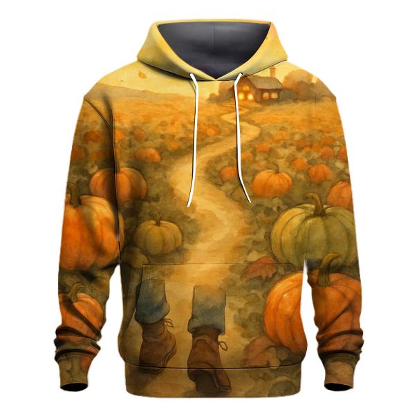 Pumpkin Patch Gratitude Path zip-up hoodies