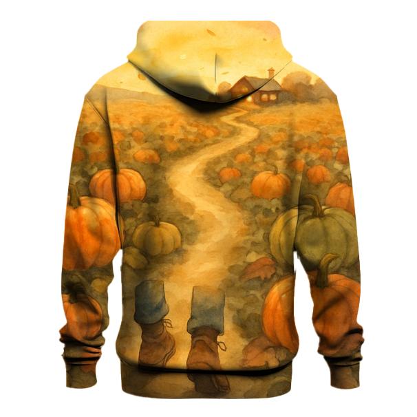 Pumpkin Patch Gratitude Path zip-up hoodies