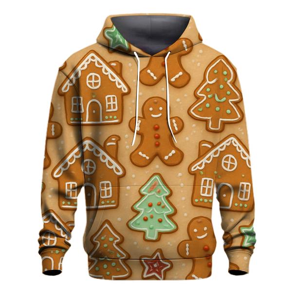 Gingerbread Village Scatter On Soft Beige hoodie trends