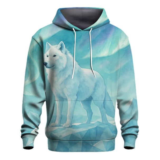 Aurora Glacier Guardian Wolf hoodie styles