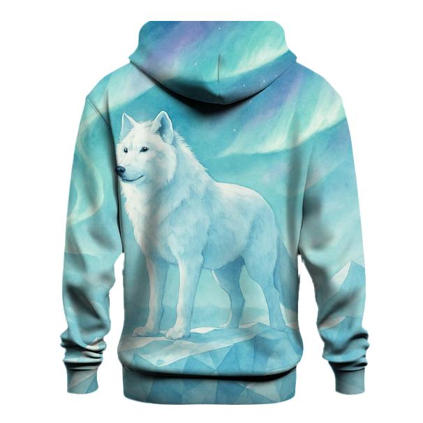 Aurora Glacier Guardian Wolf hoodie styles