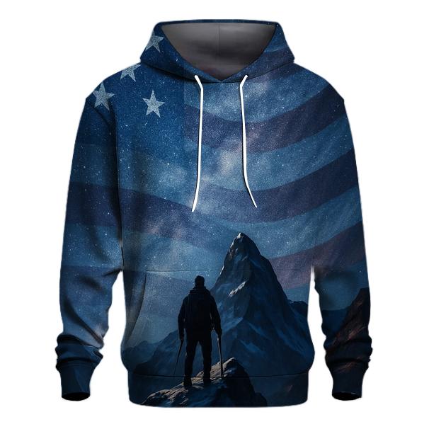 Mountain Summit Star Field Banner custom hoodies
