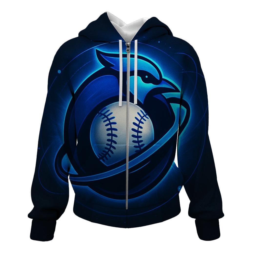 Orbiting Outfield Blue Jays Ring printed hoodies