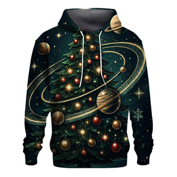 Galactic Christmas Tree Orbit hoodies fashion