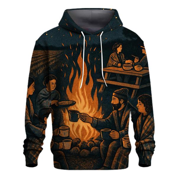 Campfire Story Harvest Night graphic hoodies