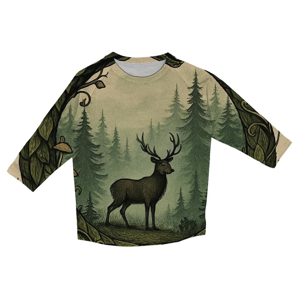 Forest Ring Ouroboros Guardian custom 3/4 sleeve shirts