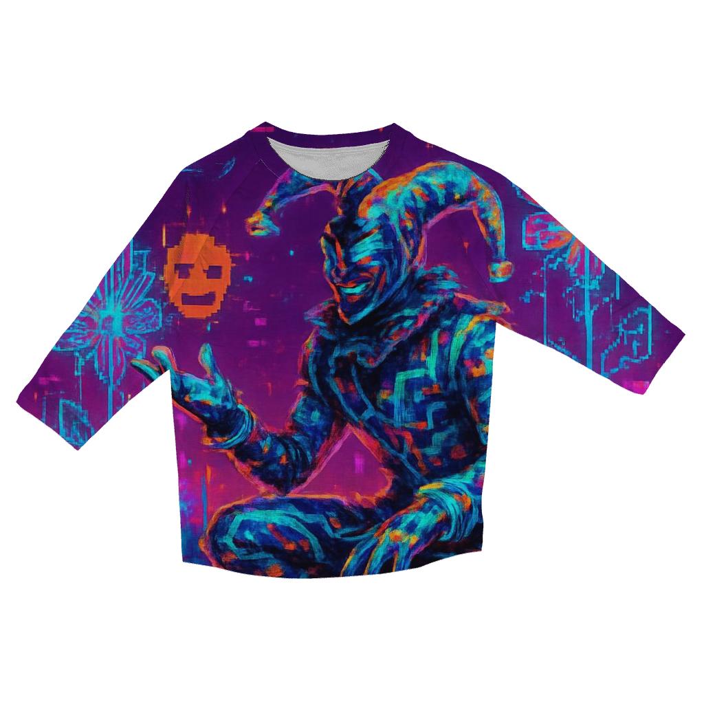 Glitch Garden Jester fashion 3/4 sleeve shirts