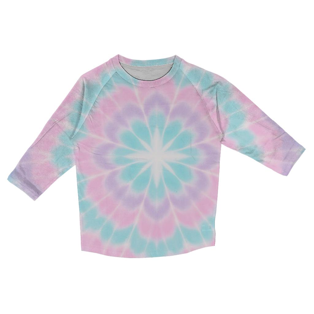 Pastel Mandala Cloudburst casual three quarter sleeve shirts