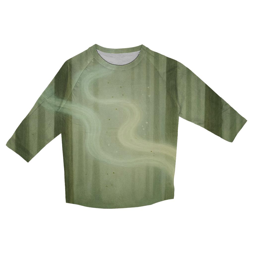 Breath Of The Forest stylish quarter sleeve tops