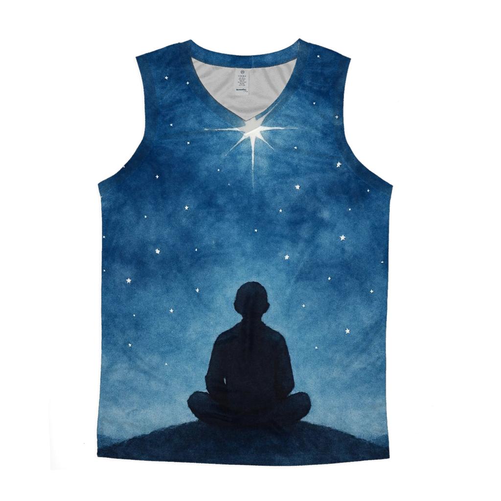 Starlit Stillness stylish racerback tanks