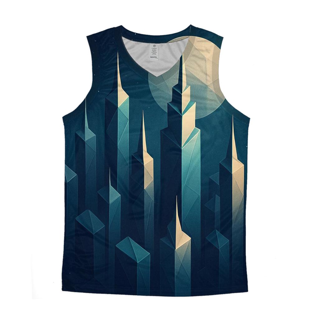 Celestial Origami City casual summer tank tops