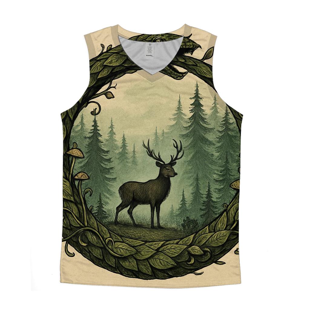 Forest Ring Ouroboros Guardian sports performance tank tops