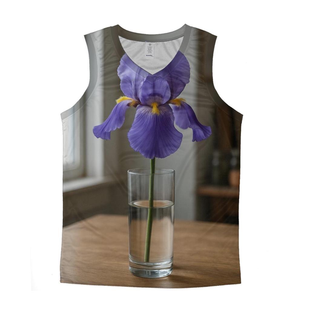 Iris Study Beside A Studio North Window sports performance tank tops