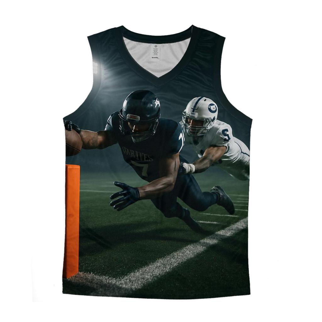 Overtime Shadows At The Goal Line designer workout tanks