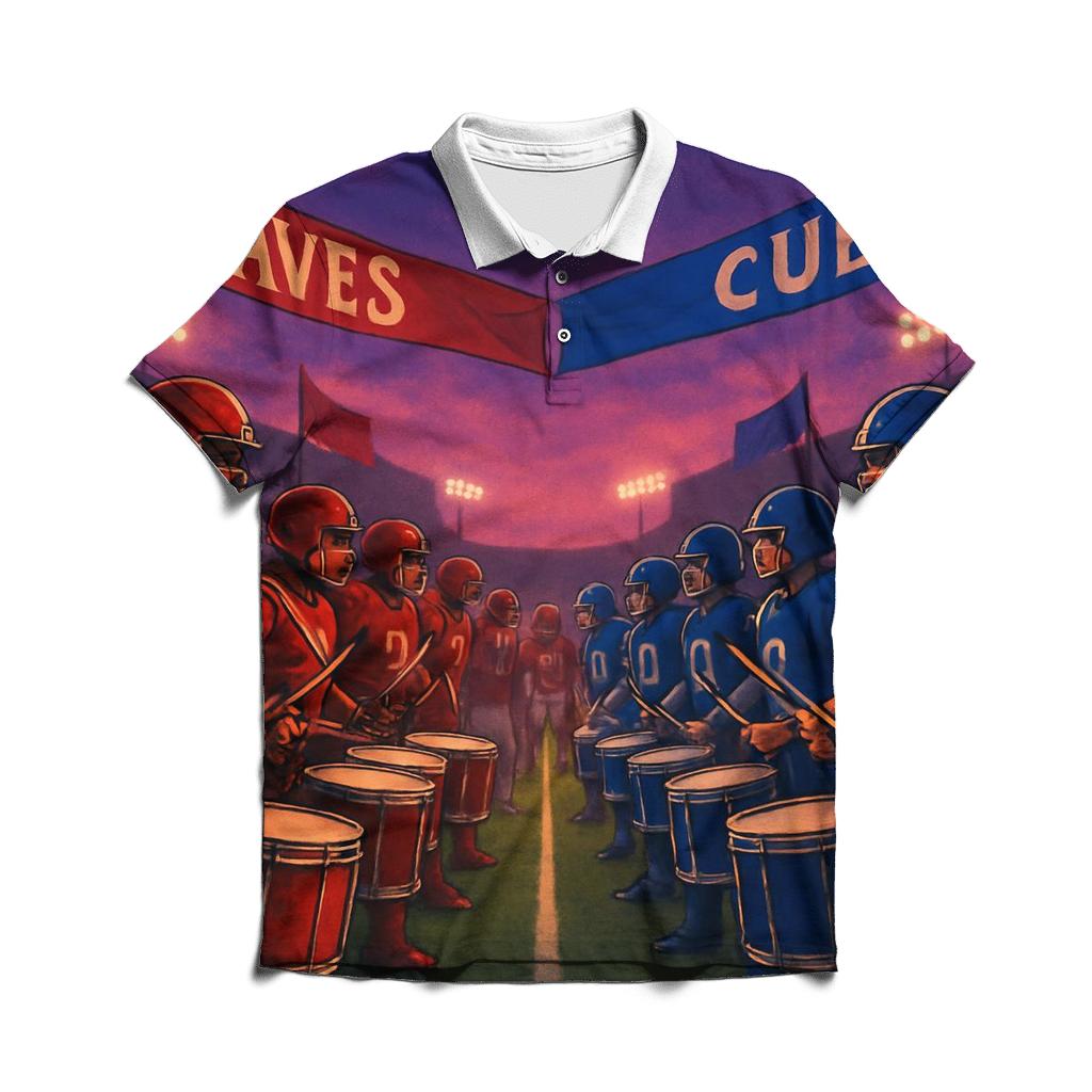 Rival Drumlines Of The Gridiron classic pique polos