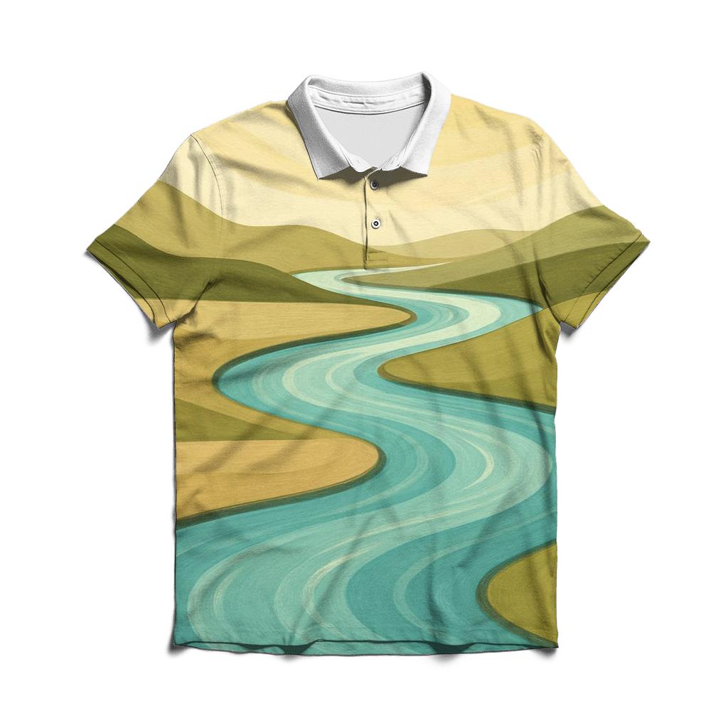 River Of Quiet Joy embroidered polo tops