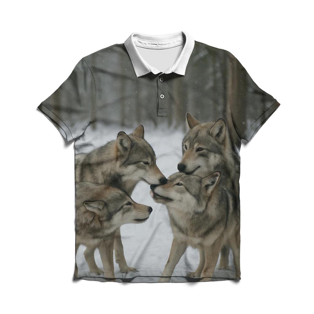 Pack Greeting Ritual In Winter Clearing casual sports polo shirts