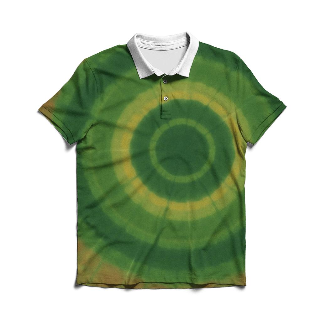 Overdye Forest Echo Rings classic pique polos