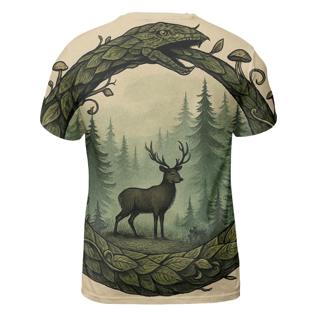 Forest Ring Ouroboros Guardian designer pattern shirts