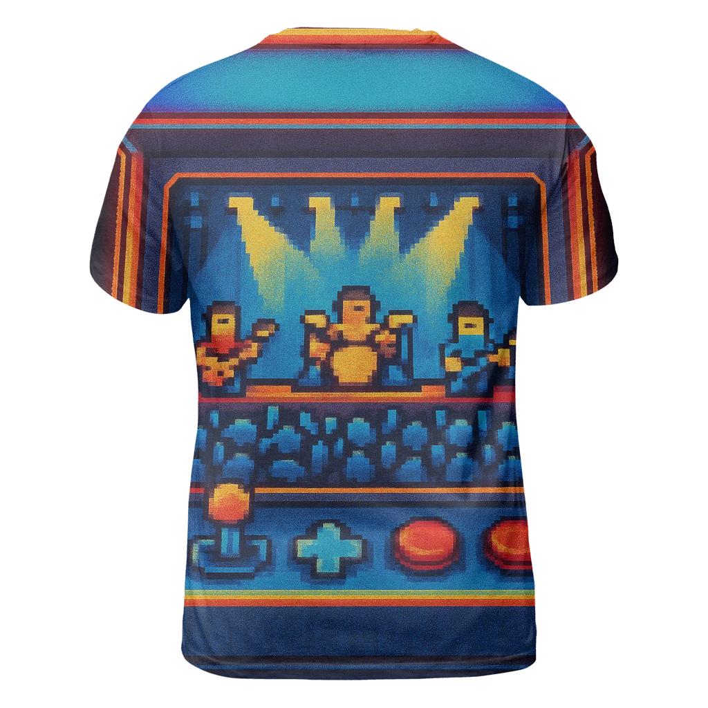 Pixel Pop Arcade Stage custom all-over print shirts
