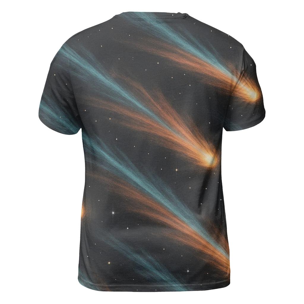 Comet Crossing Dust Fan creative print fashion shirts