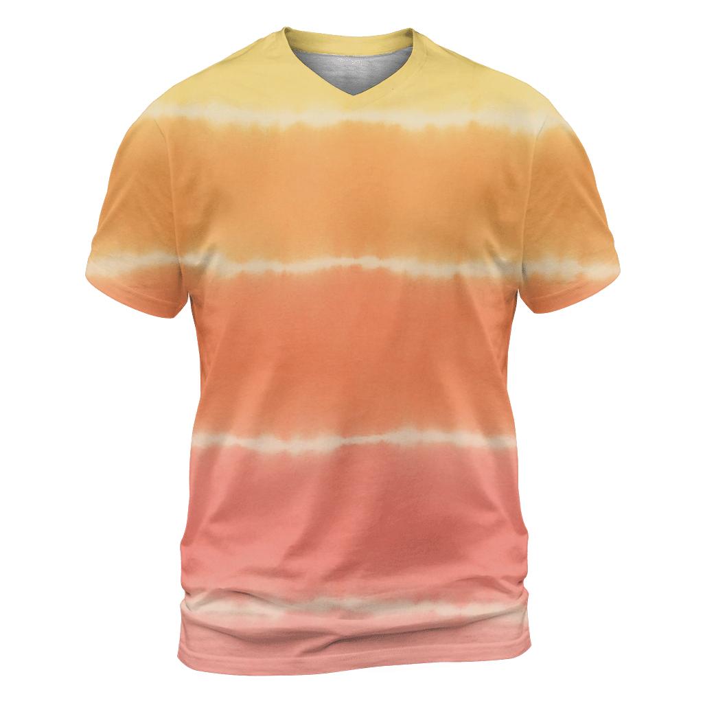 Citrus Horizon Stripe Fade designer pattern shirts