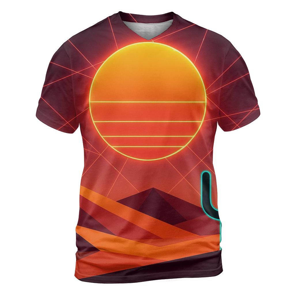 Laser Desert Horizon unique graphic print tees