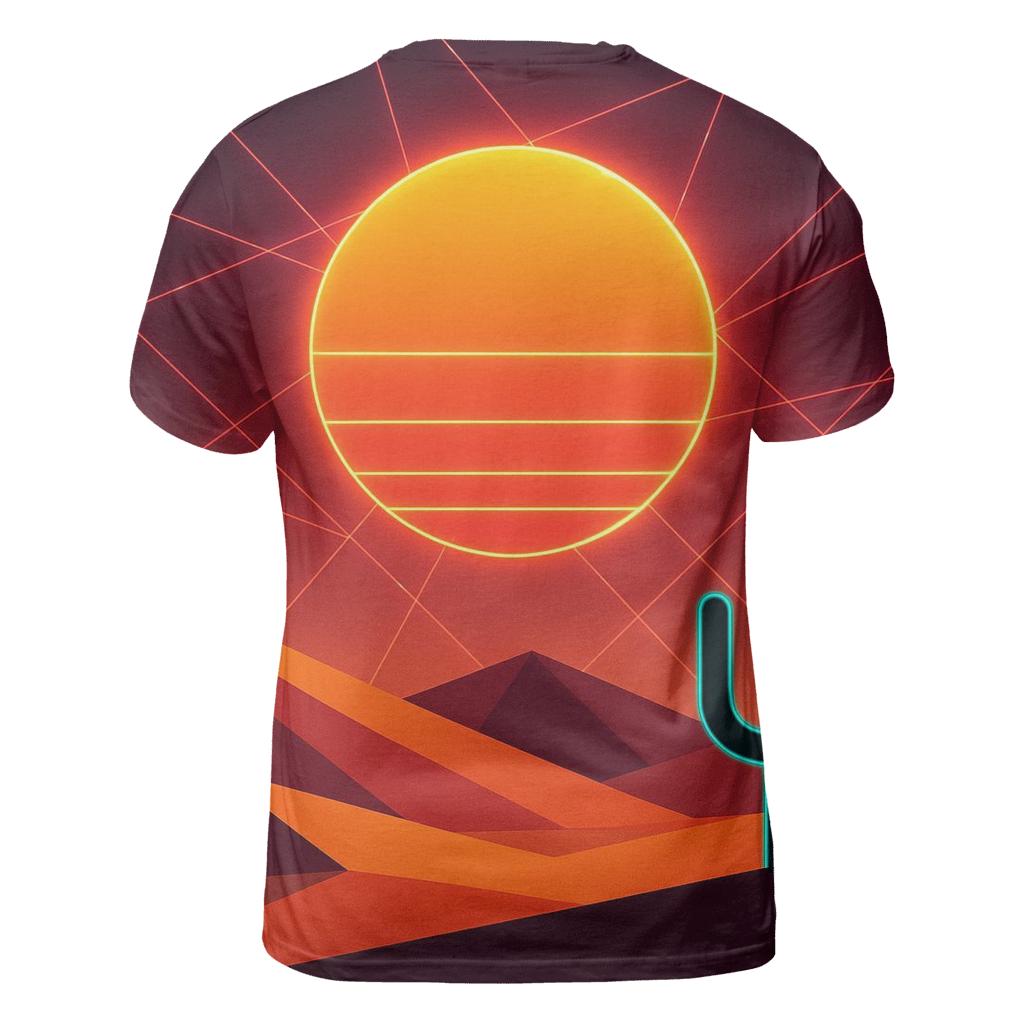 Laser Desert Horizon unique graphic print tees