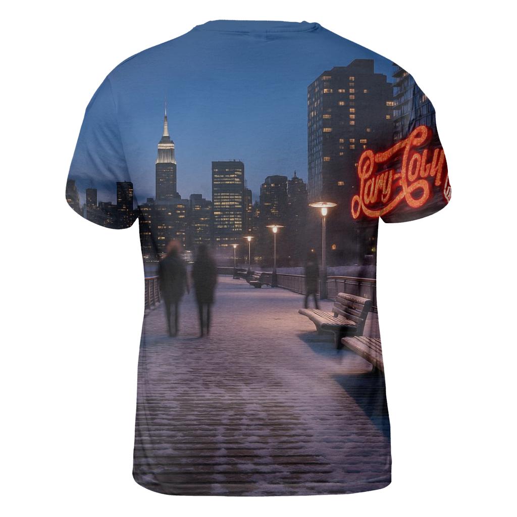 Winter Evening From Gantry Plaza State Park vibrant all-over design tees