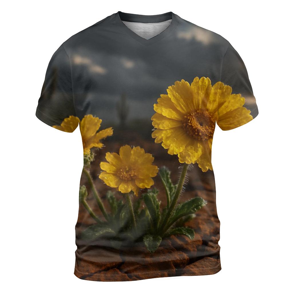 Desert Marigolds After First Monsoon designer pattern shirts